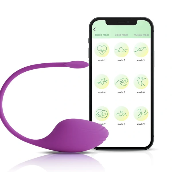 Vibrador para Casal Cápsula Vibratória por Aplicativo 9 Modos de Vibração Intensa