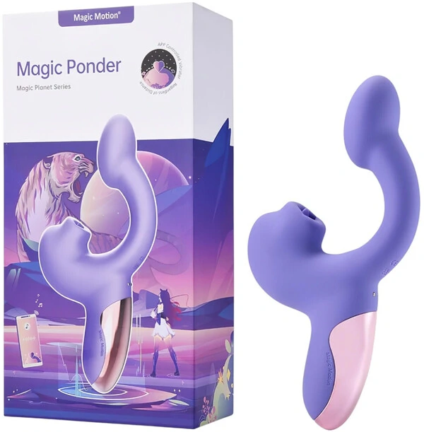 Vibrador Dupla Estimulação com 10 Modos de Vibração, App Interativo- Magic Motion Magic Ponder