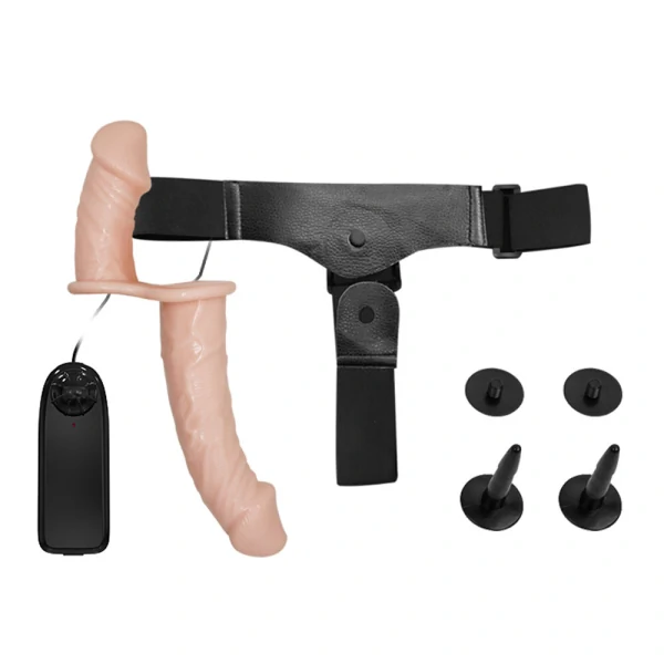Cinta Dupla Ultra Passionate Harness com Vibração