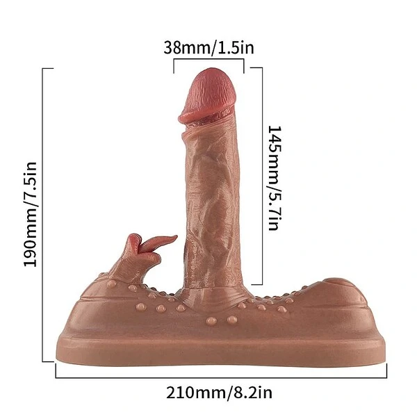 Vibrador de Cadeira com Estimulador de Clitóris - Vai e vem com Aquecimento
