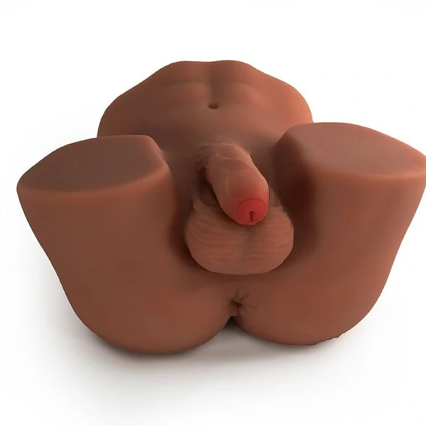 Meio Corpo Masculino Masturbador Ânus Apertado Texturas