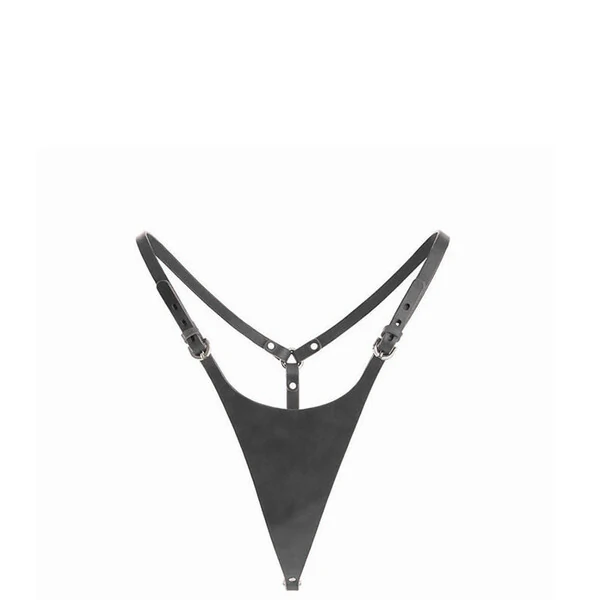 Calcinha Vinil com Tiras Ajustáveis com Fivelas Fetiche Sado