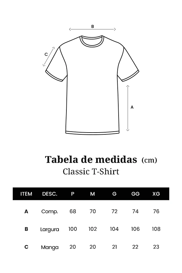 Tabela de Medidas