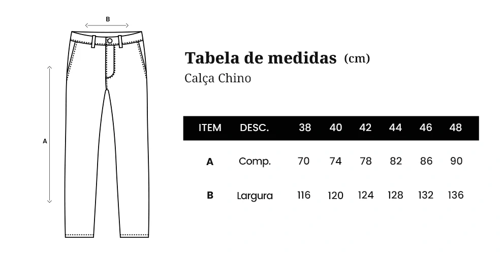 Tabela de Medidas