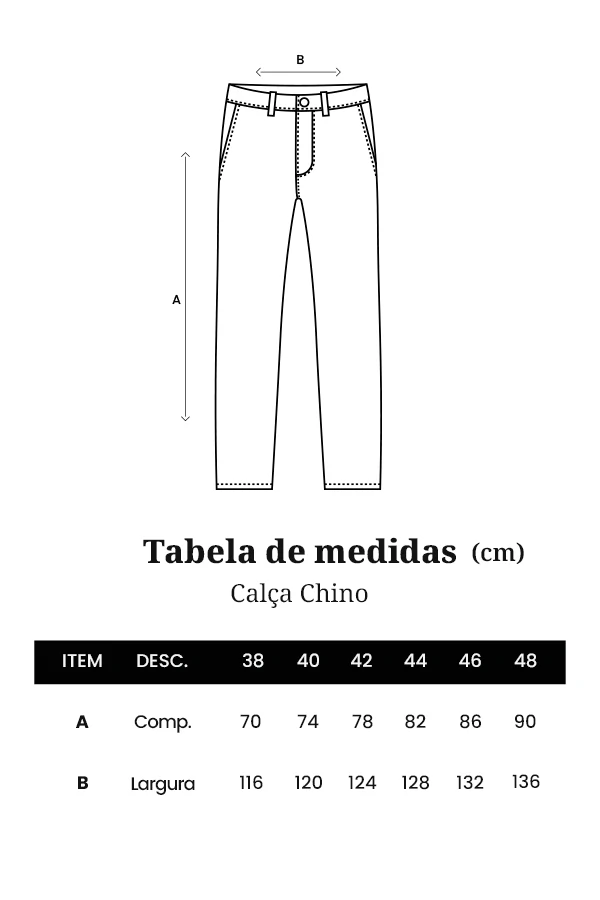 Tabela de Medidas