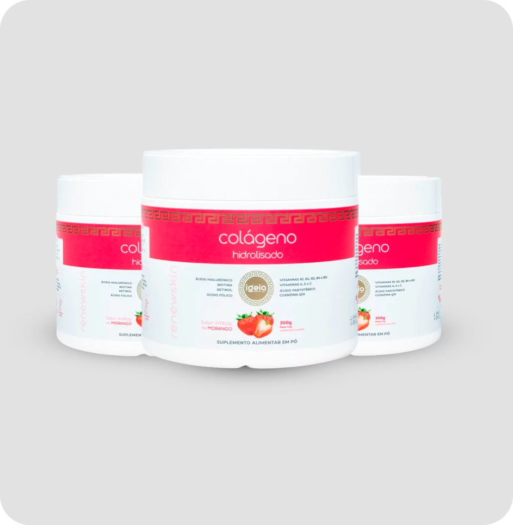 FotoKit 3 - Colágeno em pó 300g - Morango