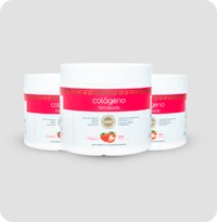 Kit 3 - Colágeno em pó 300g - Morango