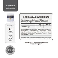Creatina 300MG 100% Pura - Compre 1 e Leve 2 Grátis