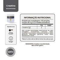 Creatina Monohidratada - 300g 100% pura