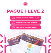 Creatina 300MG 100% Pura - Compre 1 e Leve 2 Grátis