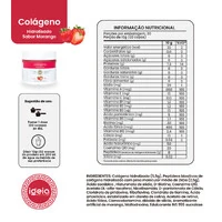 Kit 3 - Colágeno em pó 300g - Morango