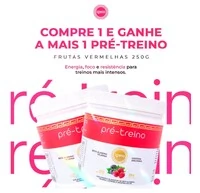 Pré Treino Frutas Vermelhas 250g - Compre 1 e Leve 2 Grátis