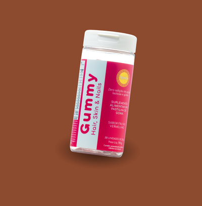 Foto Gummy Hair, Skin & Nails 30 Unidades - Frutas vermelhas