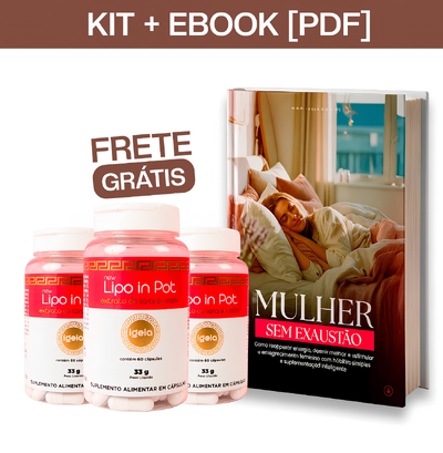 Foto Lipo in Pot para Emagrecimento - Kit com 3 Potes + Ebook Bônus