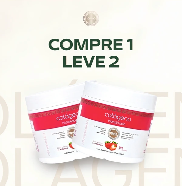 COMPRE 1 E LEVE 2 | Colágeno em pó 300g - Morango