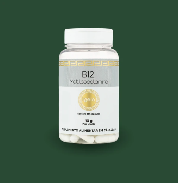 B12 Metilcobalamina - 30 Cápsulas