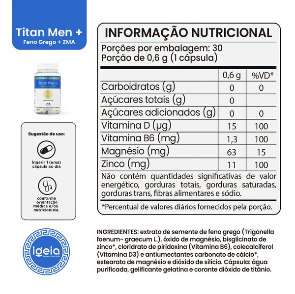 Titan Men+ 30 Cápsulas