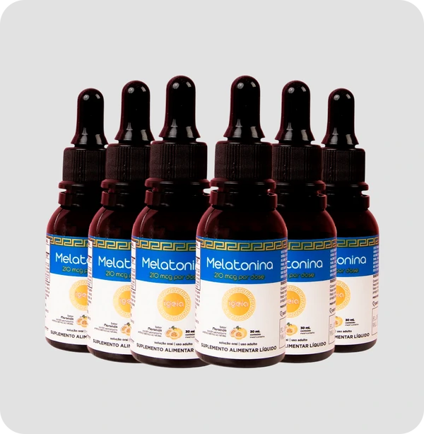 Melatonina em gotas 30ml - 6x – Tratamento 6 meses.