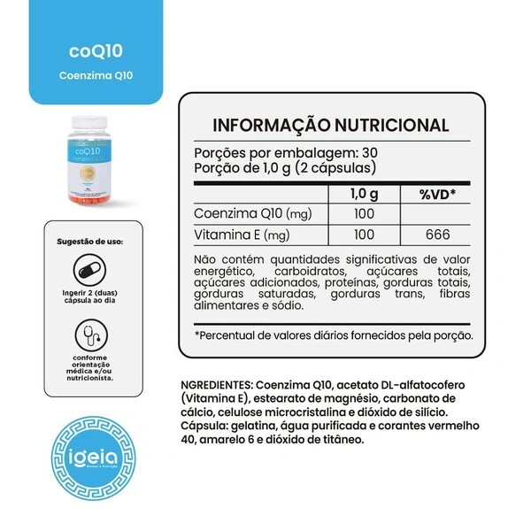 CoQ10 - 60 Cápsulas