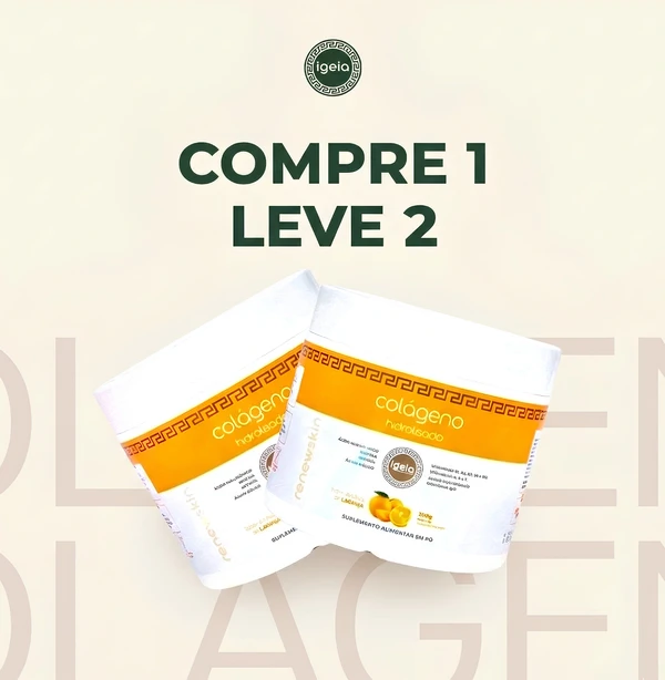COMPRE 1 E LEVE 2 | Colágeno em pó 300g - Laranja