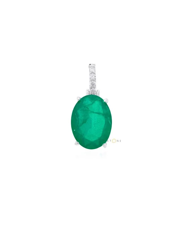 Pingente Oval Esmeralda Fusion