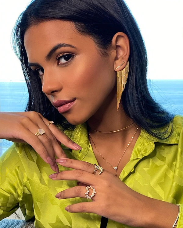 Look Isadora Ear Cuff New Fringe Gold