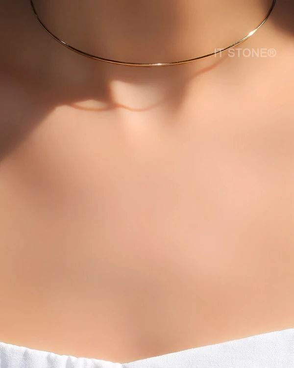 Choker Aro Fine Gold It Stone Semi Jóias
