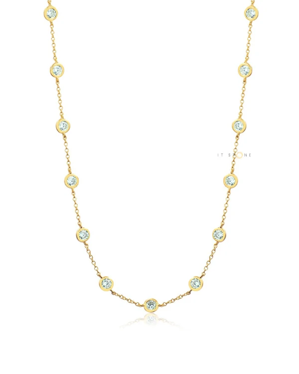 Colar New Tiffy Luxo Dourado 80cm