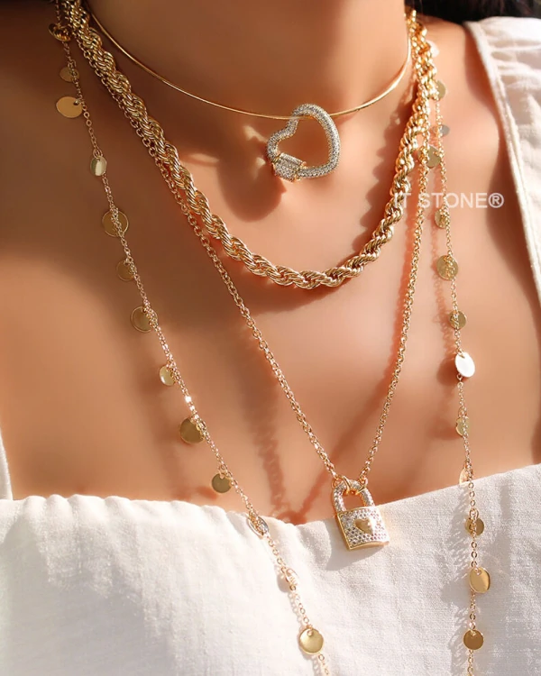 Choker Aro Fine Gold It Stone Semi Jóias