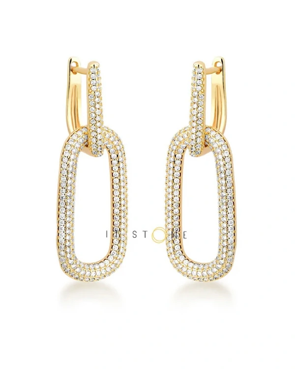 Brinco Elos Faux Gold