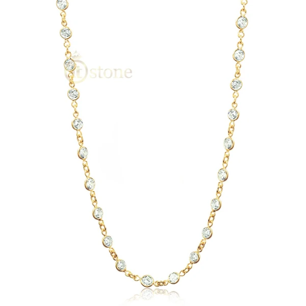Colar Pontos de Luz Gold 60cm