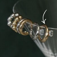 Piercing de Encaixe Glow Zircônia Premium - Dourado