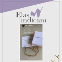 Colar Choker Grumet Inicial - Sob Encomenda
