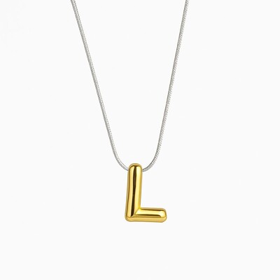 Foto Colar Letra Inicial longo Bold
