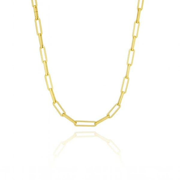 Colar Elos Cartier Alice Dourado 40 cm