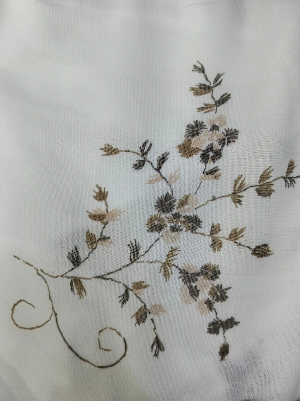 Branco Estampa Marron