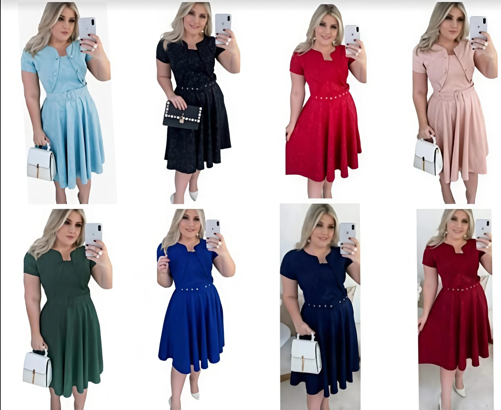 FotoVestido Feminino Colete Gode com Botões Encapado, Cinto Ajustável Tecido Jakuar 3D Casual Evangelico