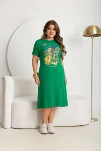 Vestido MIDI Com Bolso Fendas Laterais Moda Evangélica Tendencia 2026