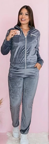 Conjunto Blusa e Calça Pantalona Tecido Veludo Com Detalhe Com Bolso Zíper funcional ENVIO IMEDIATO
