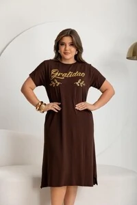 Vestido MIDI Com Bolso Fendas Laterais Moda Evangélica Tendencia 2026