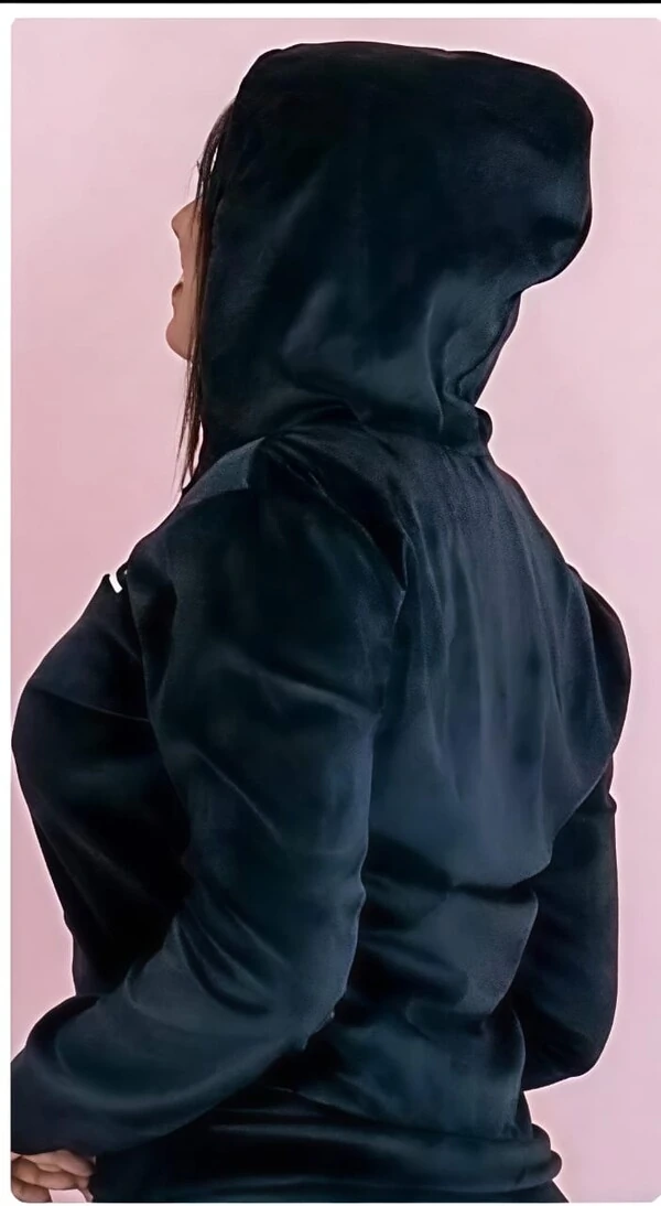 Jaqueta Bomber Tecido Plush Veludo Estilosa Manga Comprida Ziper Frontal Confortavel