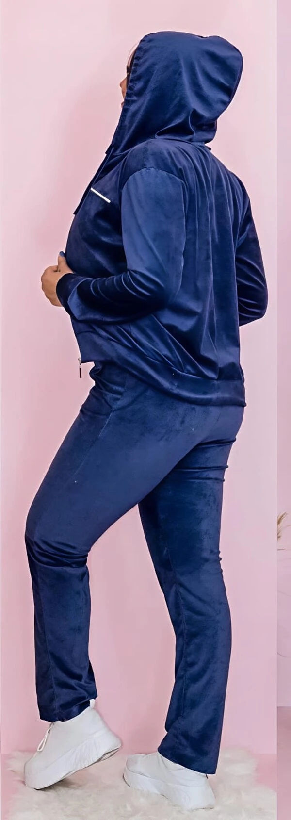 Conjunto Blusa e Calça Pantalona Tecido Veludo Com Detalhe Com Bolso Zíper funcional ENVIO IMEDIATO