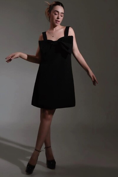 Foto Vestido Laço Preto