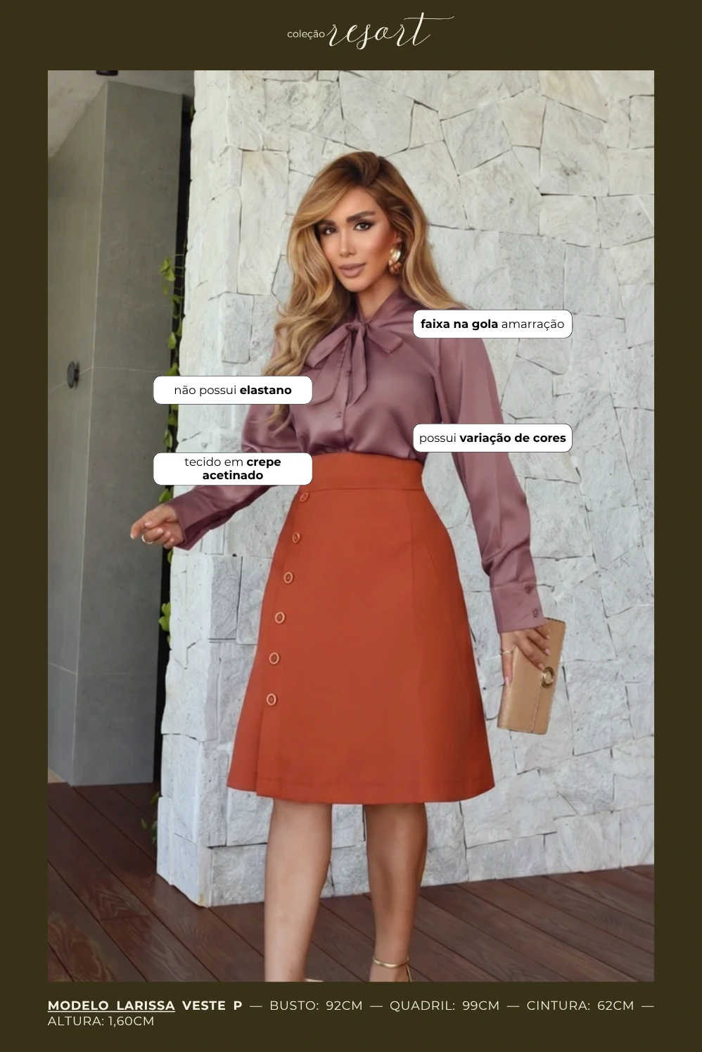 Foto Camisa Laço Mariana