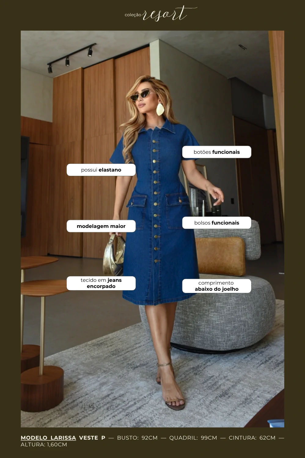 Foto Vestido Jeans Leona