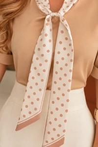 Blusa Cetim Poá Diana