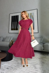 Conjunto Poa Vinho Adriana