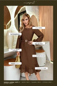 Vestido Babados Tereza