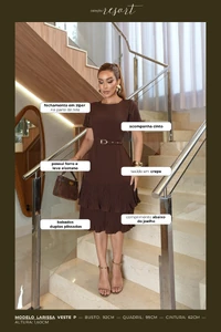 Vestido Plissado Camila