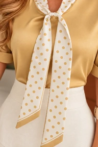 Blusa Cetim Poá Diana